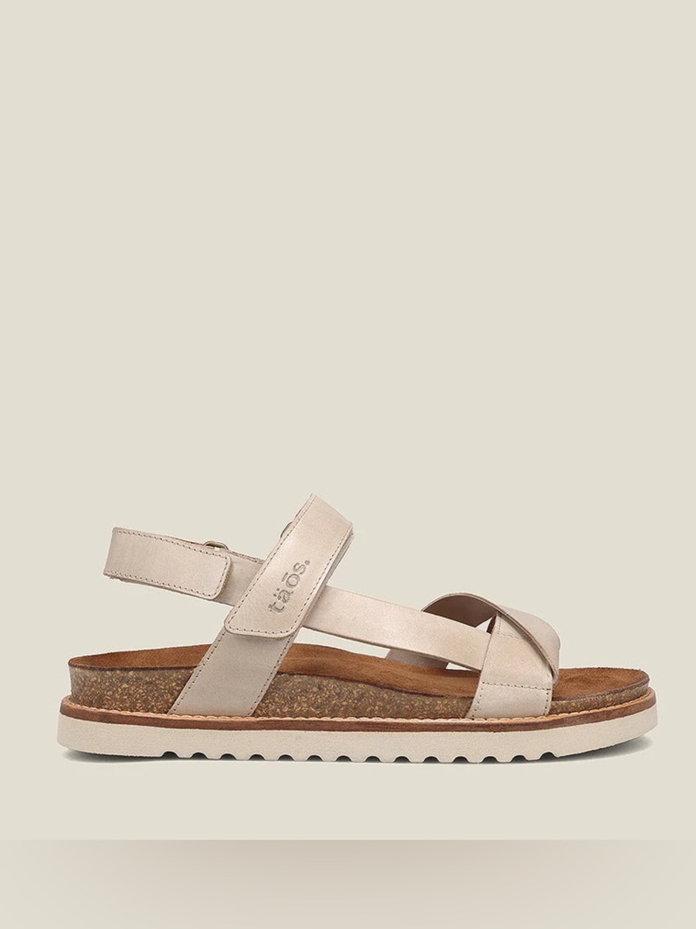 NEW TAOS SIDEWAYS SANDALS IN STONE 38 EU 7-7.5 US - Picture 2 of 8